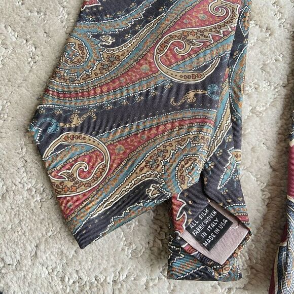 Christian Dior Monsieur (Set of Two) All Silk Ties - Fabric Woven in Italy Made - Picture 3 of 6